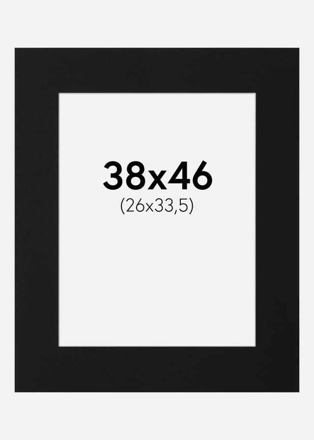 Paspartu Crni Standard (Bijela Jezgra) 38x46 cm (26x33,5)