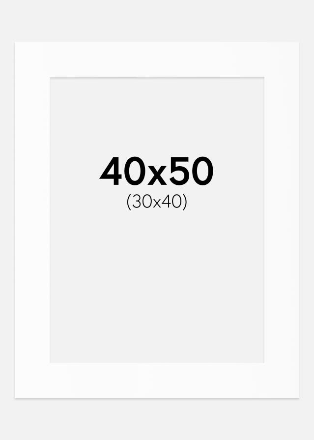 Paspartu Bijeli Standard (Bijela Jezgra) 40x50 cm (30x40)