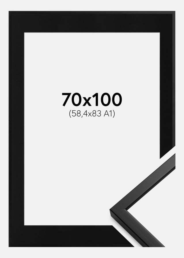 Okvir Oslo Crno 70x100 cm - Paspartu Crno 24x36 inches