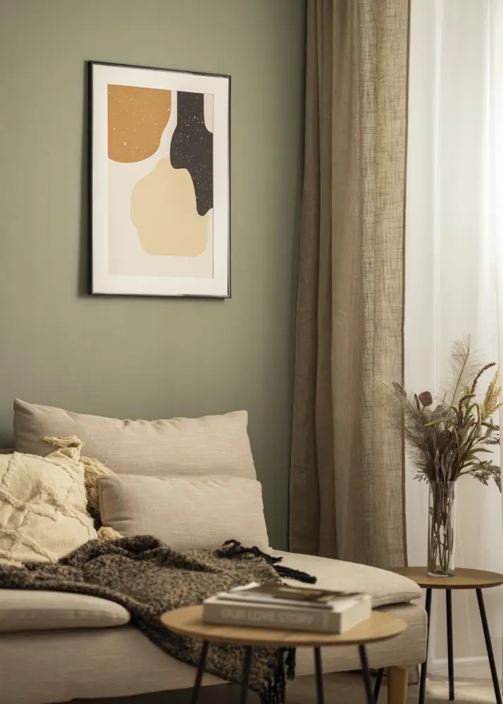 Okvir Scandi Crno 50x60 cm - Paspartu Bijelo 15x20 inches