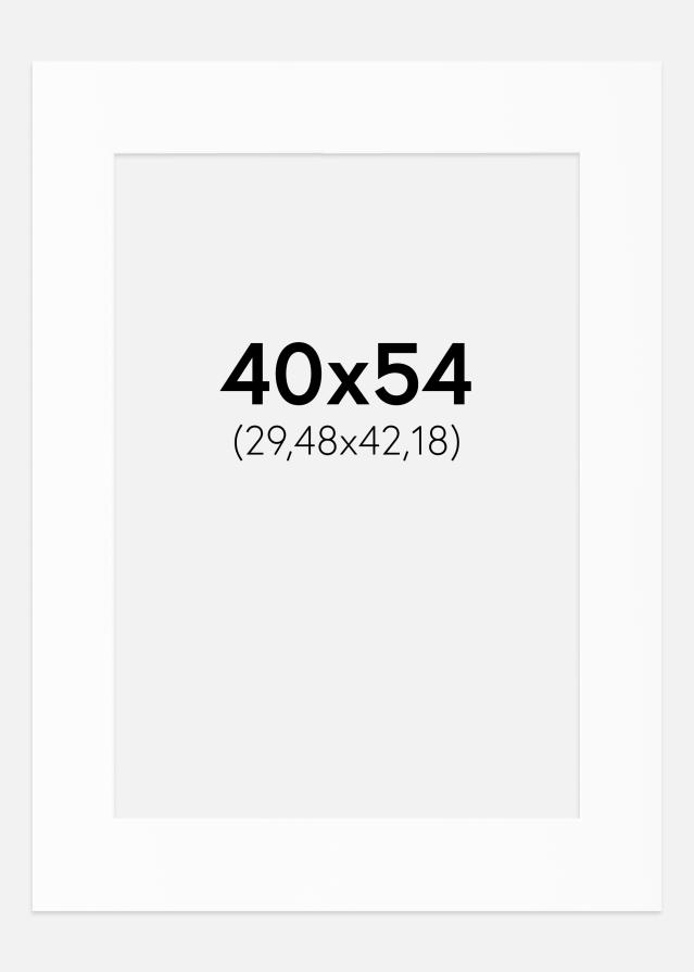 Paspartu Bijeli Standard (Bijela Jezgra) 40x54 cm (29,48x42,18)