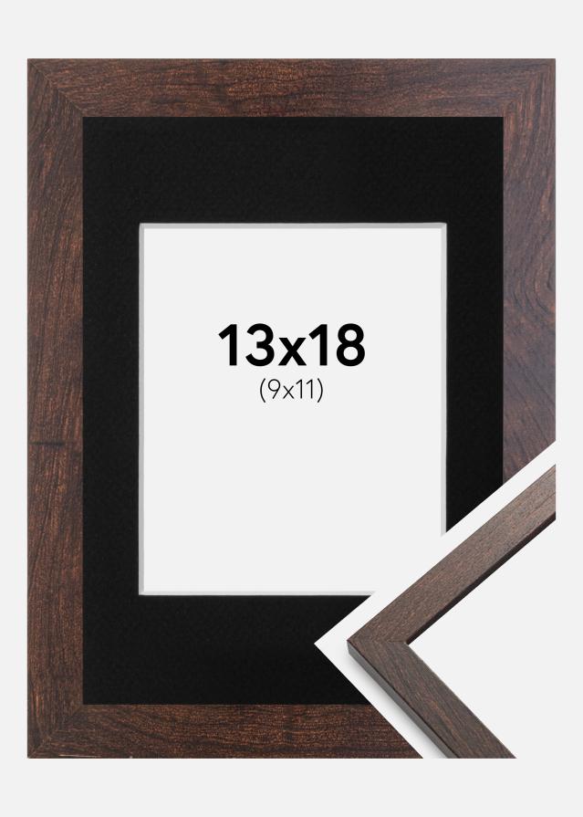 Okvir Trendy Orah 13x18 cm - Paspartu Crno 10x12 cm
