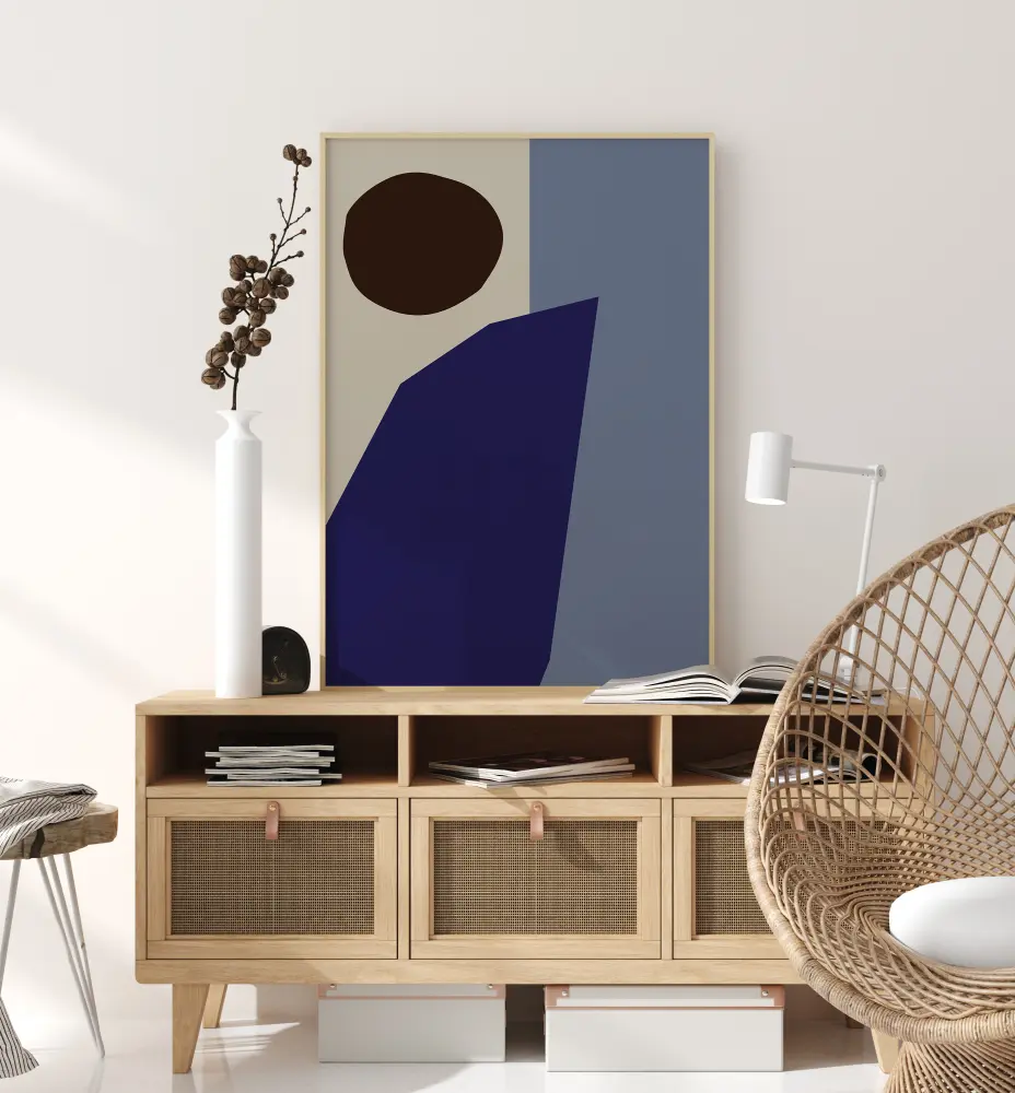 Color Blocks Blue Plakat