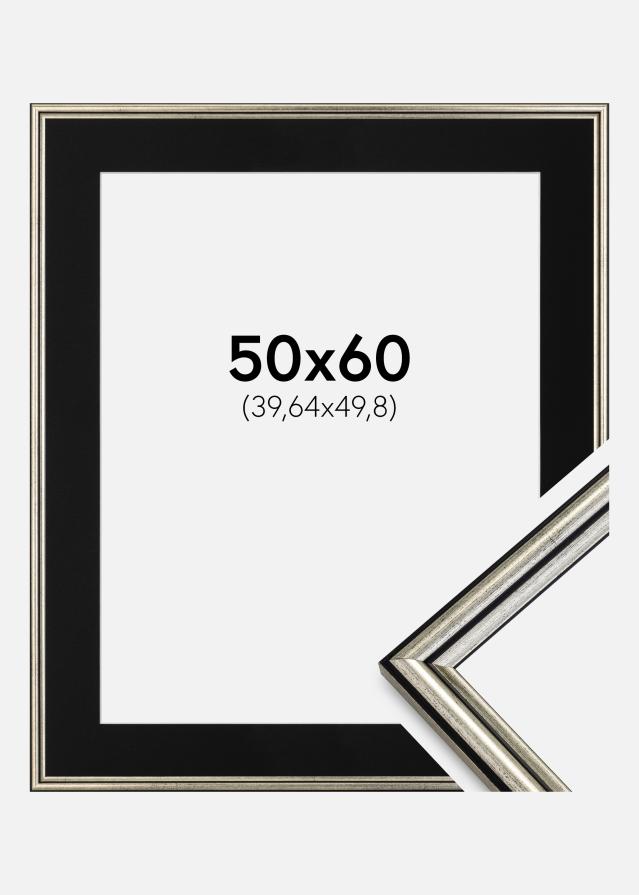Okvir Horndal Srebro 50x60 cm - Paspartu Crno 16x20 inches