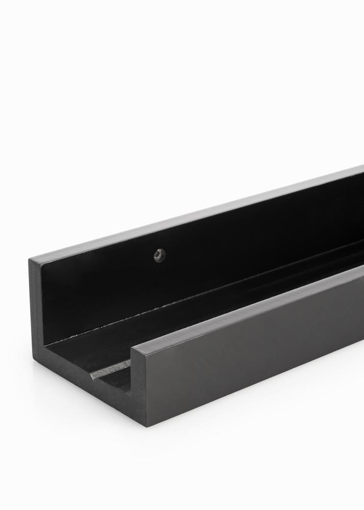 KAILA Polica za slike Crna 110 cm