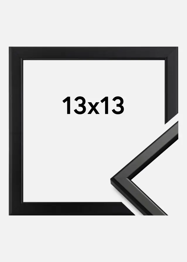 Okvir Slim Mat Antirefleksno staklo Crno 13x13 cm