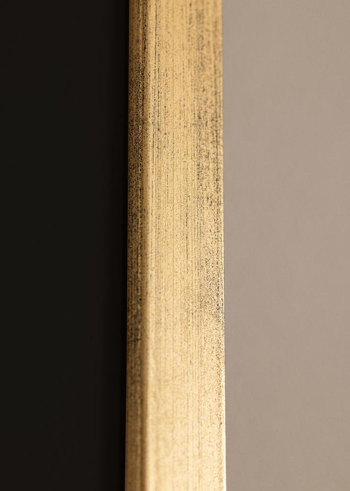 Okvir Profinjeni Zlato 30x40 cm - Paspartu Crno 21x29,7 cm (A4)