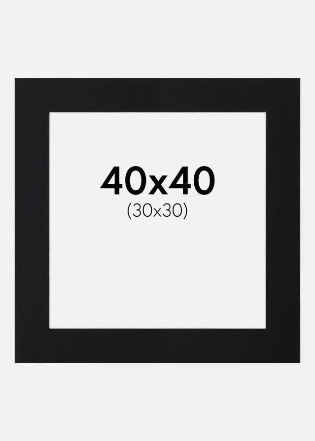 Paspartu Crni Standard (Bijela Jezgra) 40x40 cm (30x30)