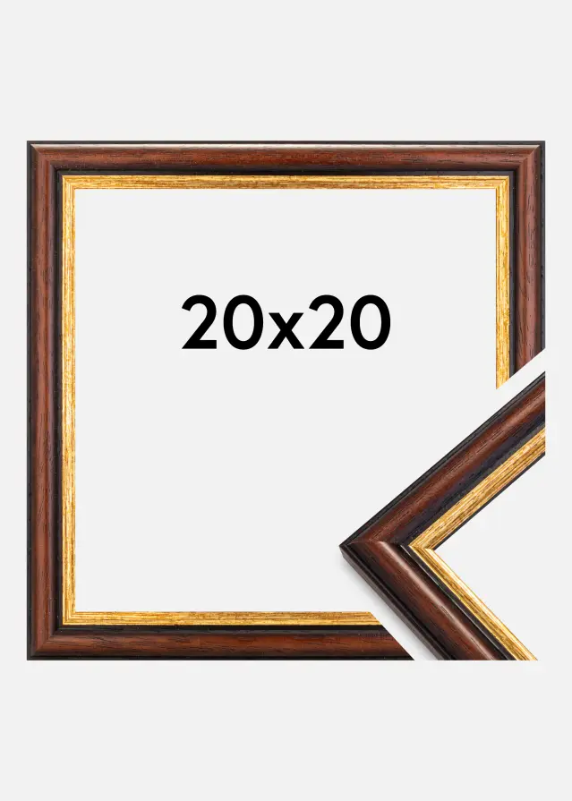 Okvir Siljan Akrilno staklo Smeđa 20x20 cm