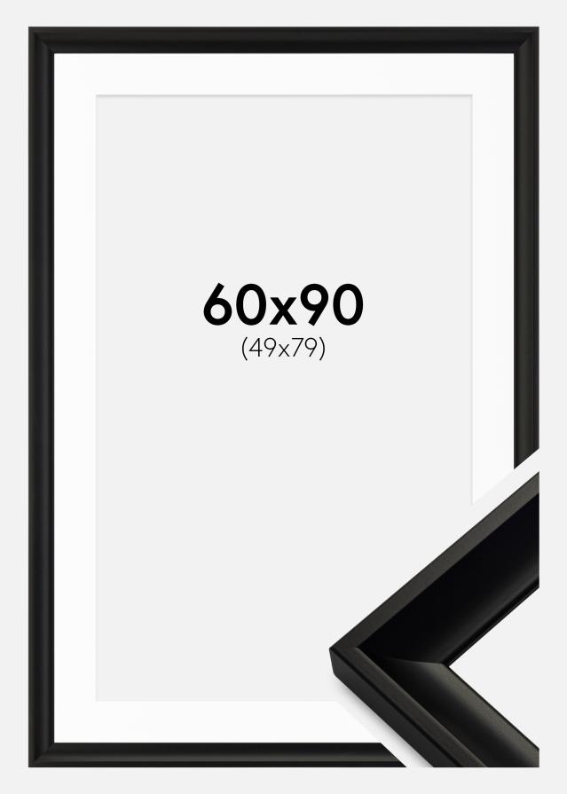 Okvir Öjaren Crno 60x90 cm - Paspartu Bijelo 50x80 cm