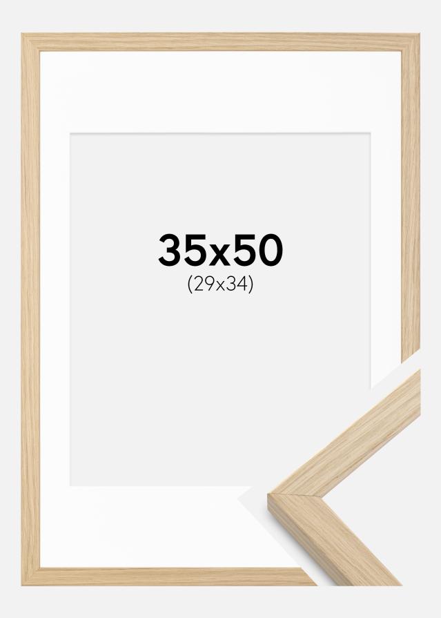 Okvir Grimsåker Hrast 35x50 cm - Paspartu Bijelo 30x35 cm
