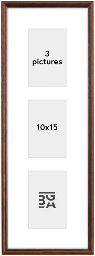 Horndal Okvir za kolaž I Orah - 3 Slike (10x15 cm)