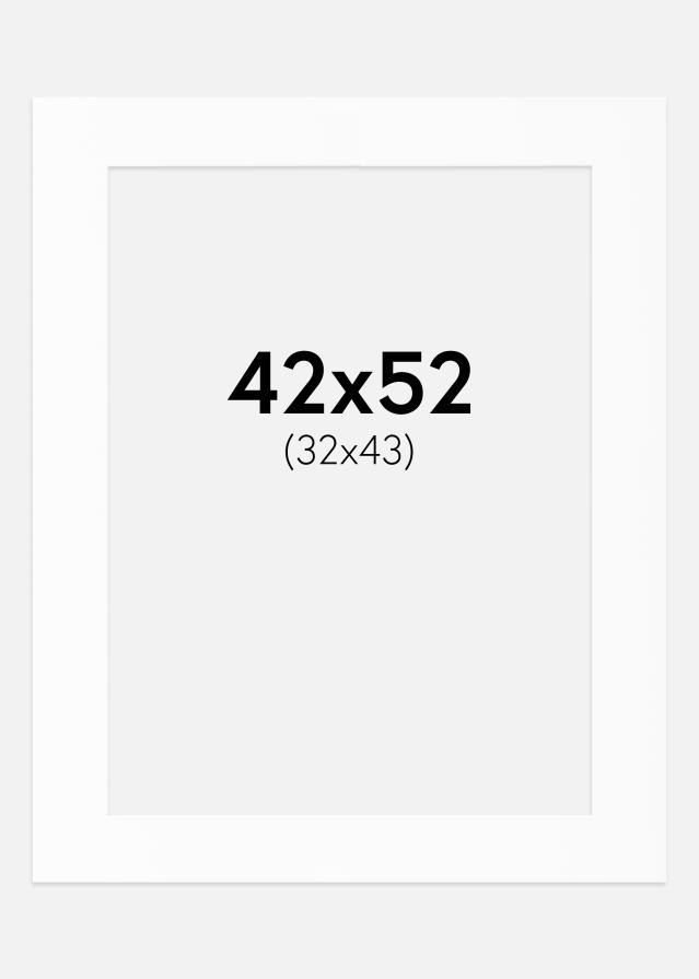 Paspartu Bijeli Standard (Bijela Jezgra) 42x52 cm (32x43)