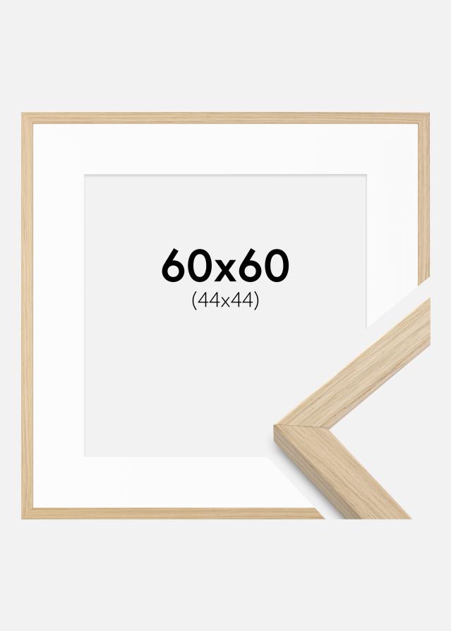 Okvir Grimsåker Hrast 60x60 cm - Paspartu Bijelo 45x45 cm