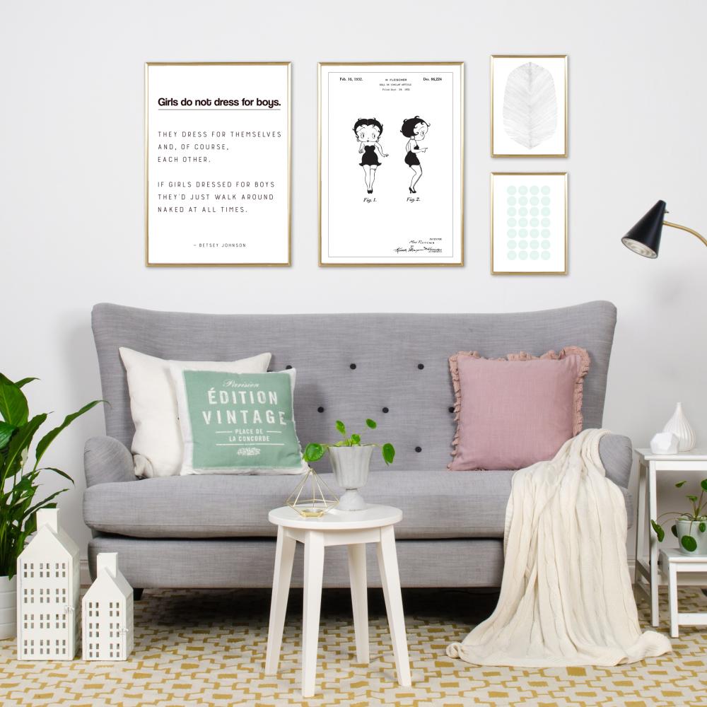 Patentni crtež - Betty Boop Plakat