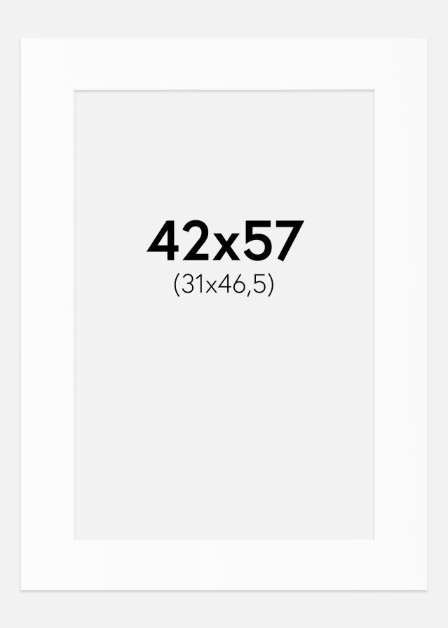 Paspartu Bijeli Standard (Bijela Jezgra) 42x57 cm (31x46,5)