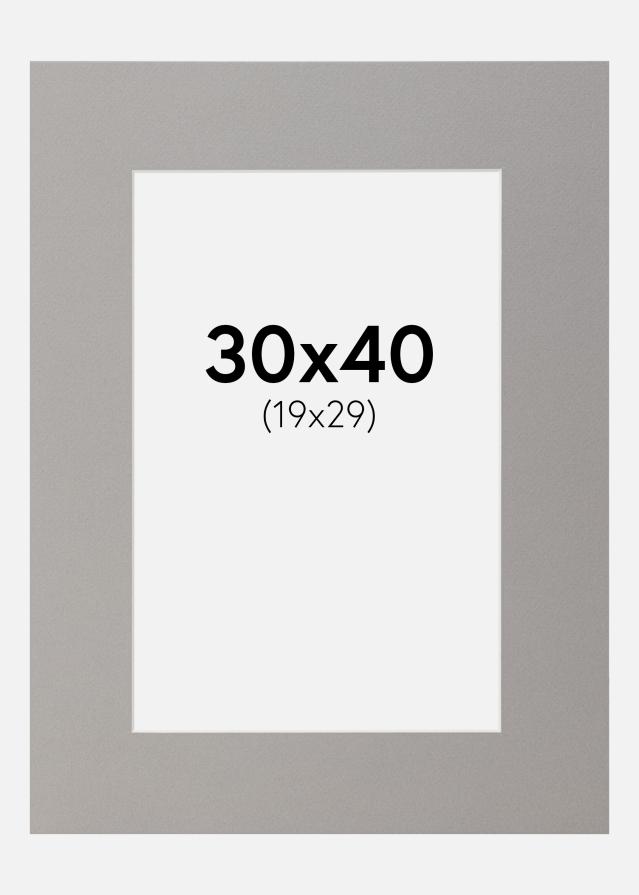 Paspartu Siva 30x40 cm (19x29)