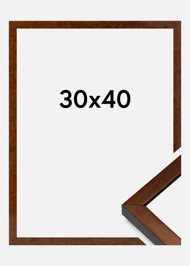 Okvir Ares Akrilno staklo Burr Walnut 30x40 cm