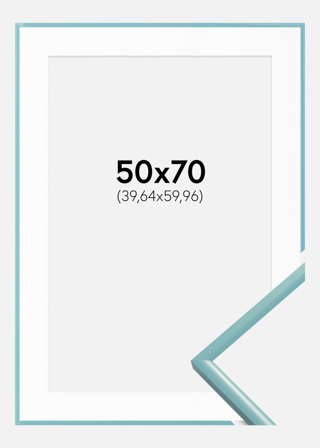 Okvir New Lifestyle Tirkizna 50x70 cm - Paspartu Bijelo 16x24 inches