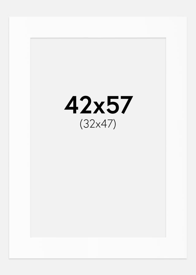 Paspartu Bijeli Standard (Bijela Jezgra) 42x57 cm (32x47)