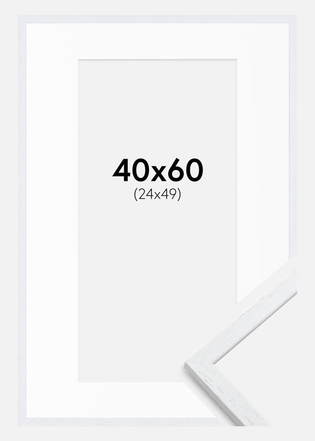 Okvir Edsbyn Warm White 40x60 cm - Paspartu Bijelo 25x50 cm