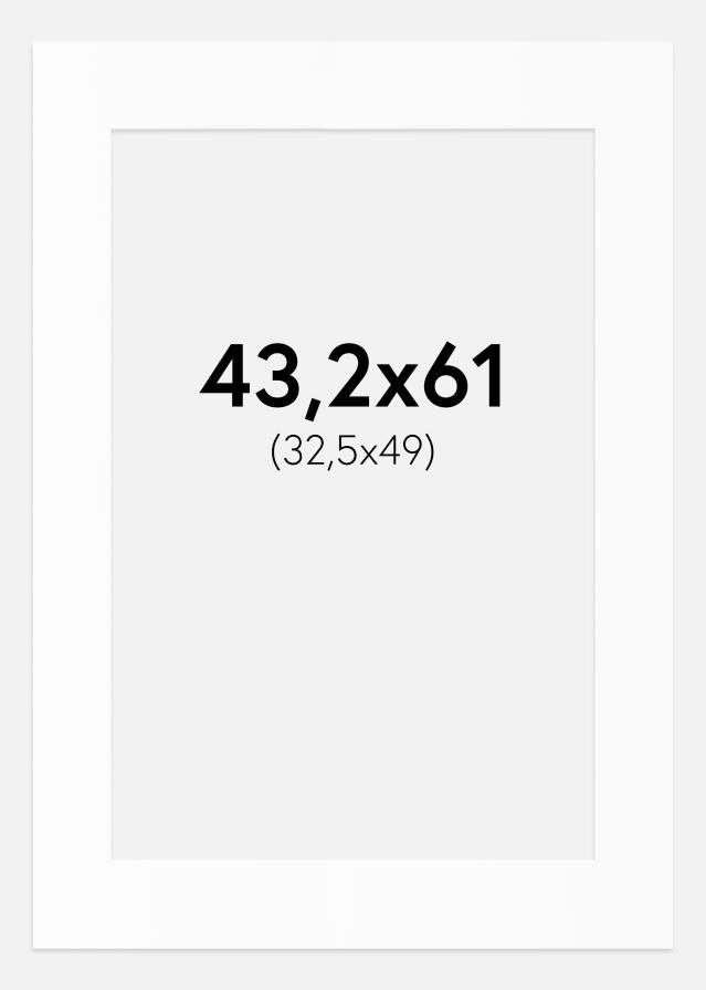 Paspartu Bijeli Standard (Bijela Jezgra) 43,2x61 cm (32,5x49)