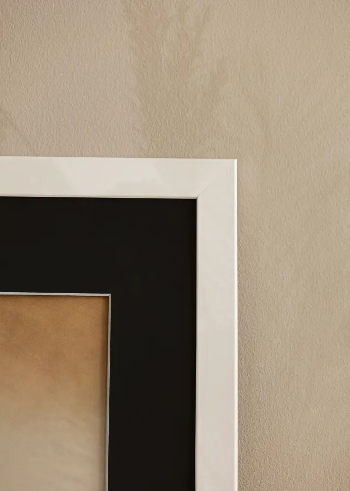 Okvir Trendline Bijelo 55x70 cm - Paspartu Crno 43,2x61 cm (A2+)