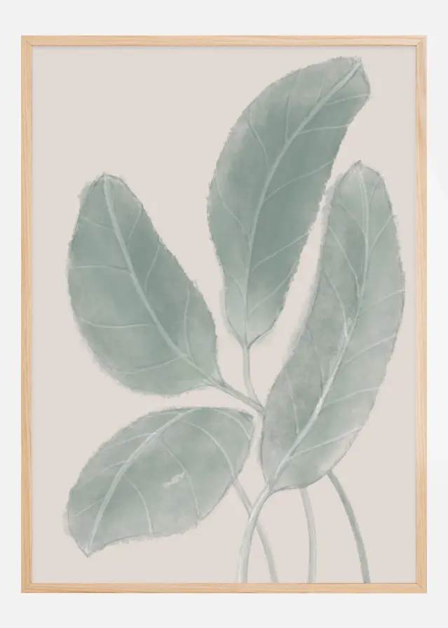 Leaves Watercolor Plakat