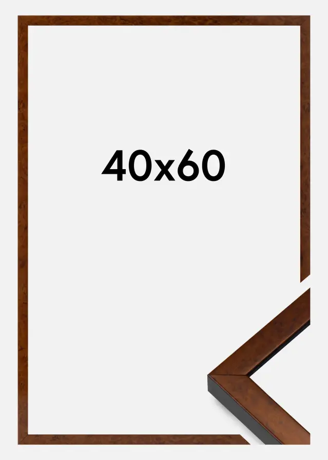 Okvir Ares Akrilno staklo Burr Walnut 40x60 cm