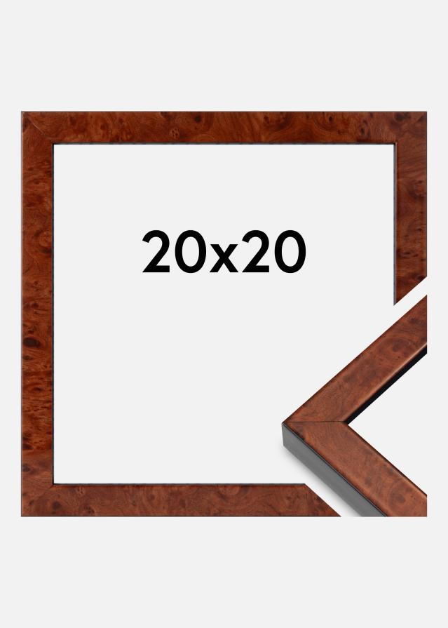 Okvir Hermes Akrilno staklo Burr Walnut 20x20 cm