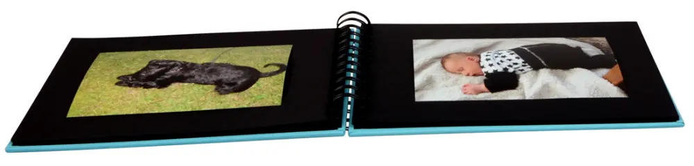 Fun Spiralni album Zelena - 23x17 cm (40 Crne Stranice / 20 listova)