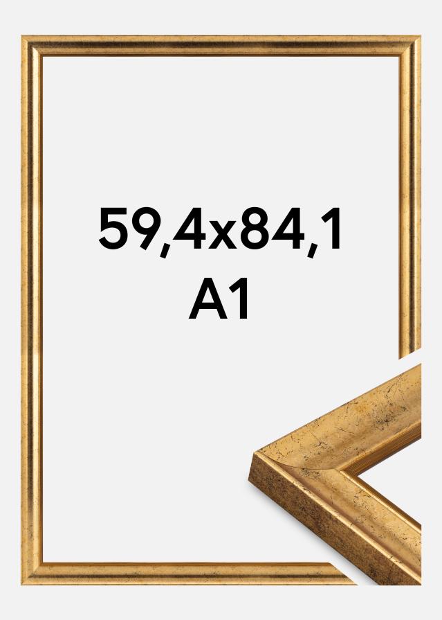 Okvir Conca Akrilno staklo Zlato 59.4x84 cm (A1)