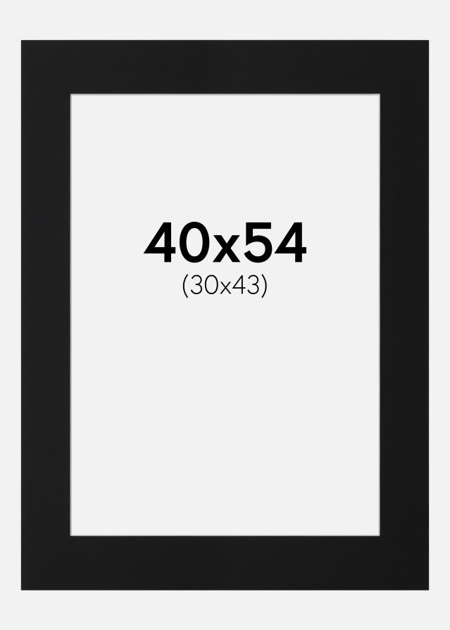 Paspartu Crni Standard (Bijela Jezgra) 40x54 cm (30x43)