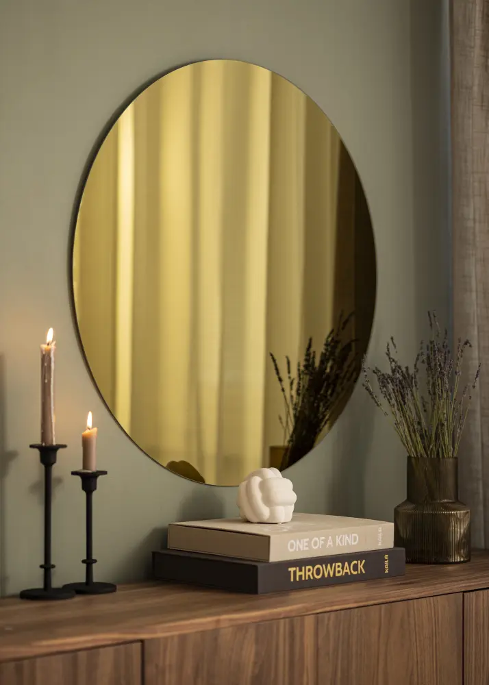 Ogledalo Golden Yellow 80 cm Ø