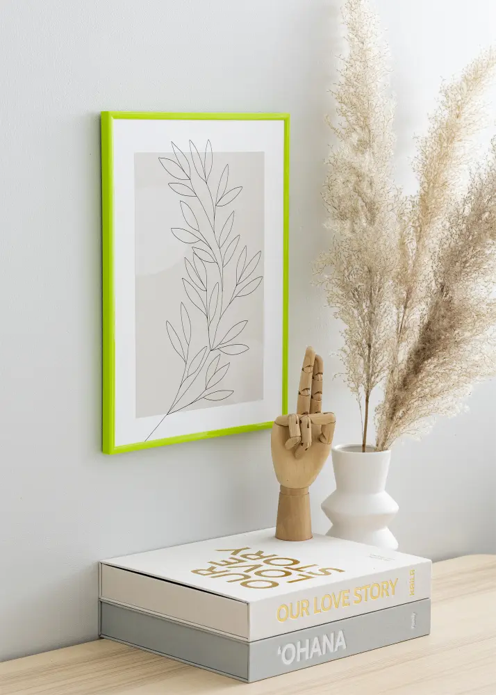Okvir New Lifestyle May Green 50x70 cm - Paspartu Crno 16x24 inches
