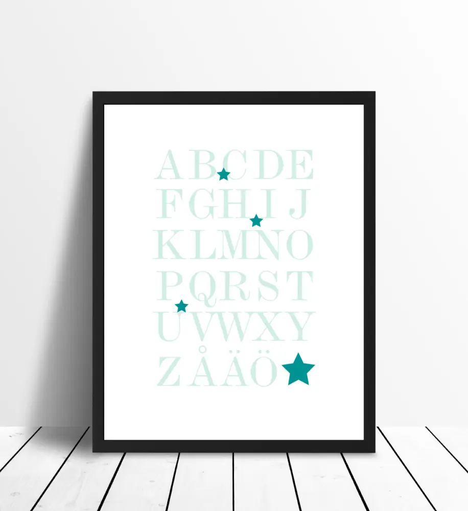 ABC - Tirkizna boja mora Plakat