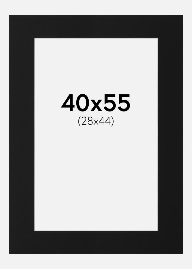 Paspartu Crni Standard (Bijela Jezgra) 40x55 cm (28x44)