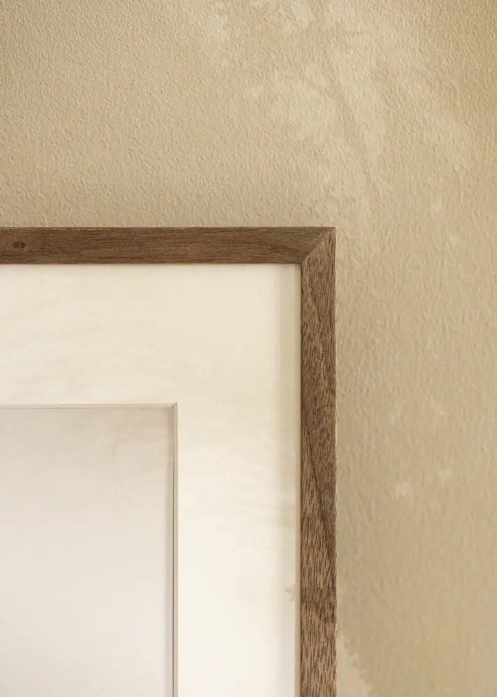 Okvir Soul Walnut Veneer 30x40 cm - Paspartu Bijelo 21x30 cm