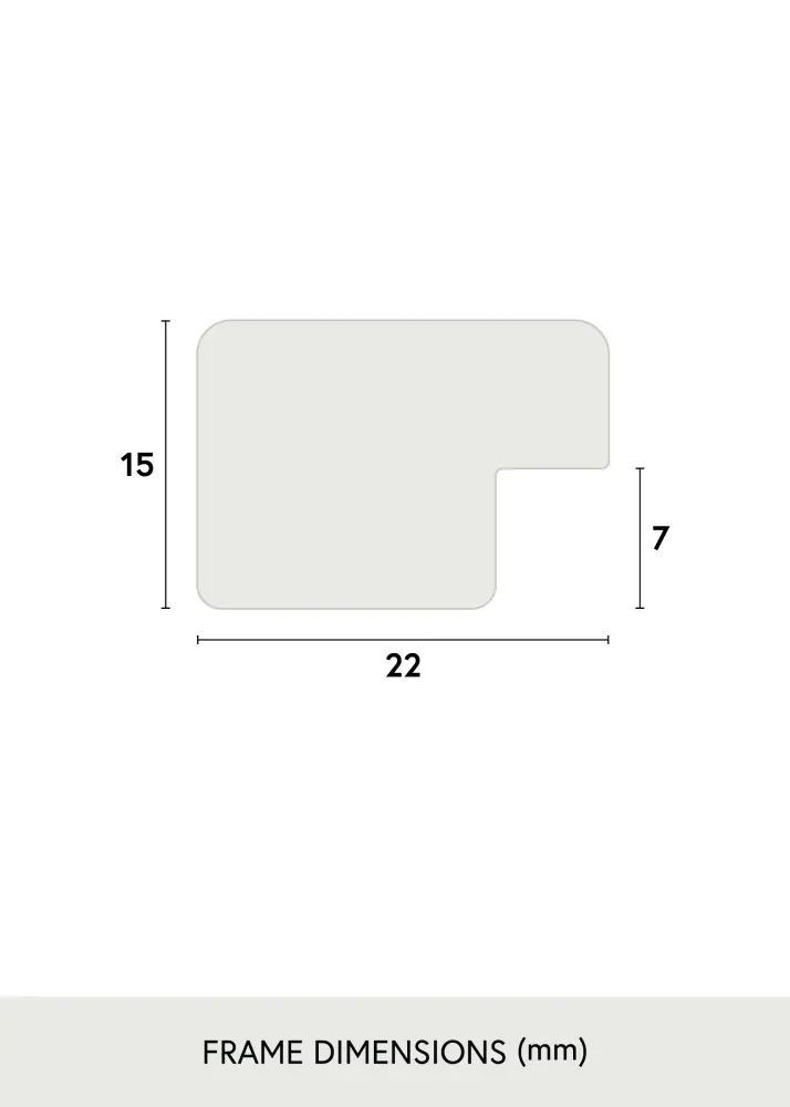 Okvir White Wood Glossy 20x25 cm