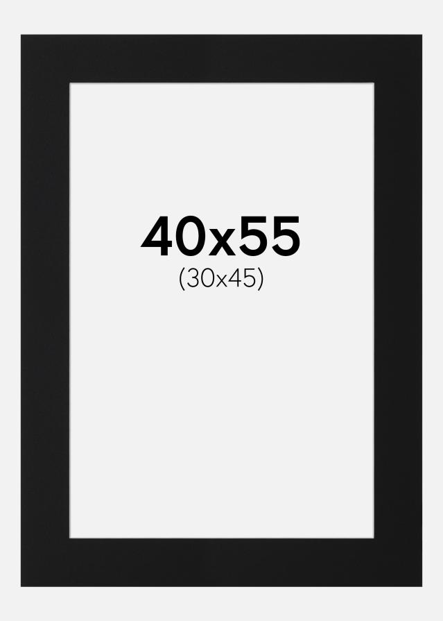 Paspartu Crni Standard (Bijela Jezgra) 40x55 cm (30x45)