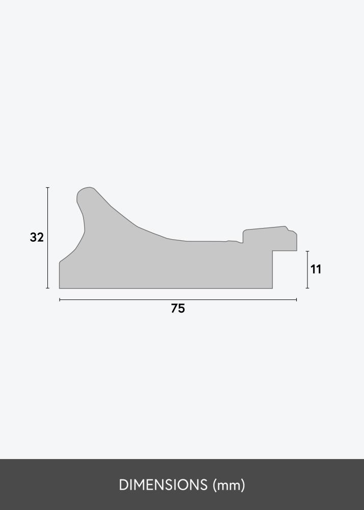 Okvir Camden Srebro - Veličina po izboru
