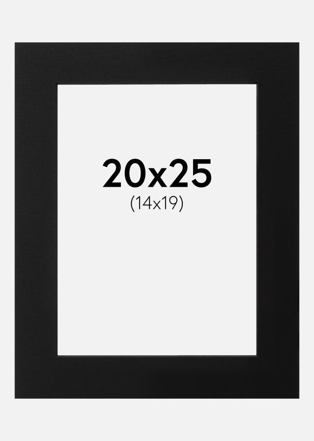 Paspartu Crno Crni unutarnji rub 20x25 cm (14x19)