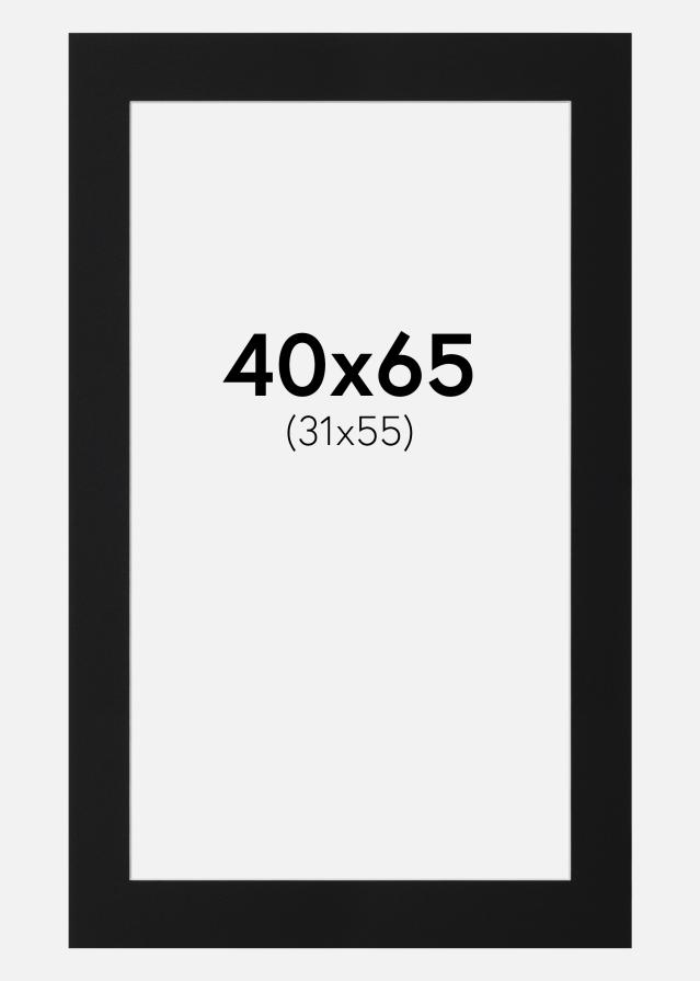 Paspartu Crni Standard (Bijela Jezgra) 40x65 cm (31x55)