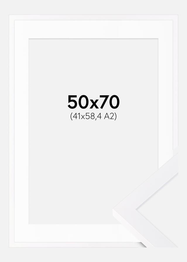 Okvir Selection Bijelo 50x70 cm - Paspartu Bijelo 42x59,4 cm (A2)