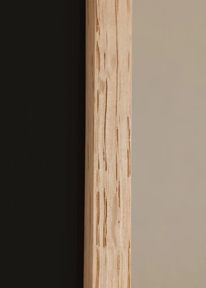 Okvir Tanak Hrast 15x20 cm - Paspartu Crno 4x5 inches