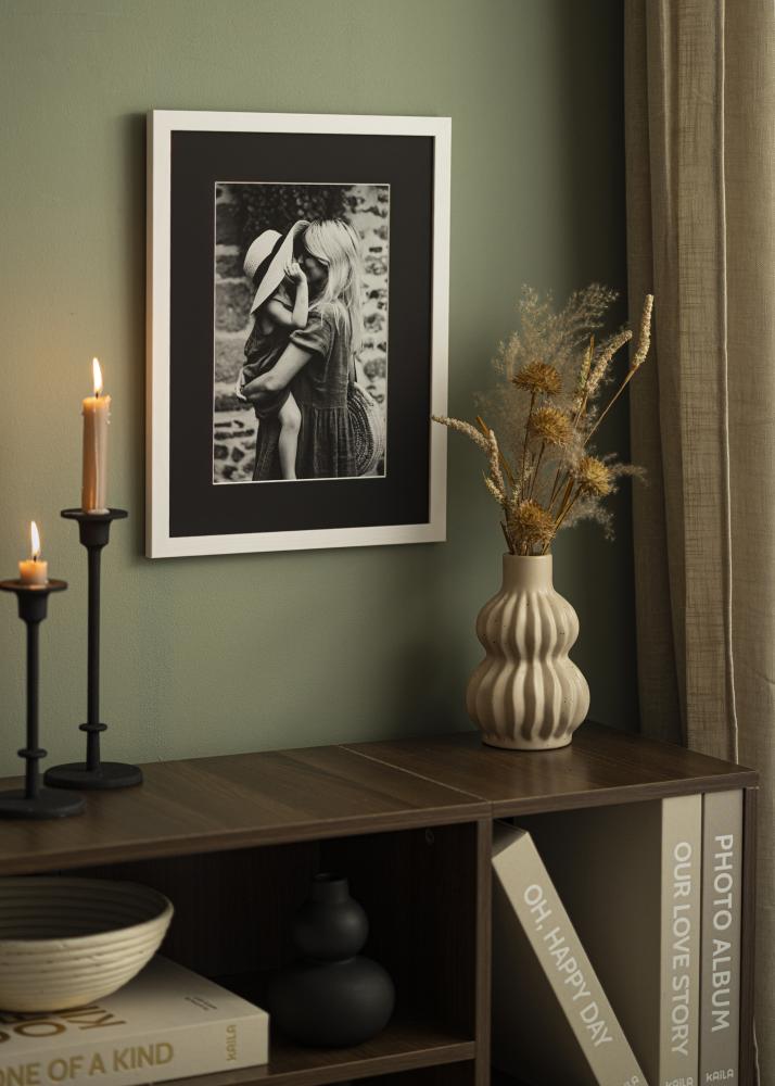 Paspartu Crno Standardni Bijeli unutarnji rub 70x100 cm (49x69)