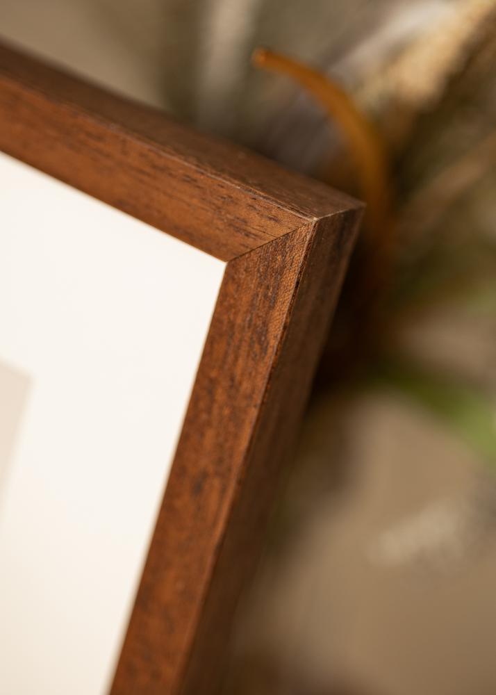 Okvir Hermes Teak 60x90 cm - Paspartui Bijela 50x75 cm