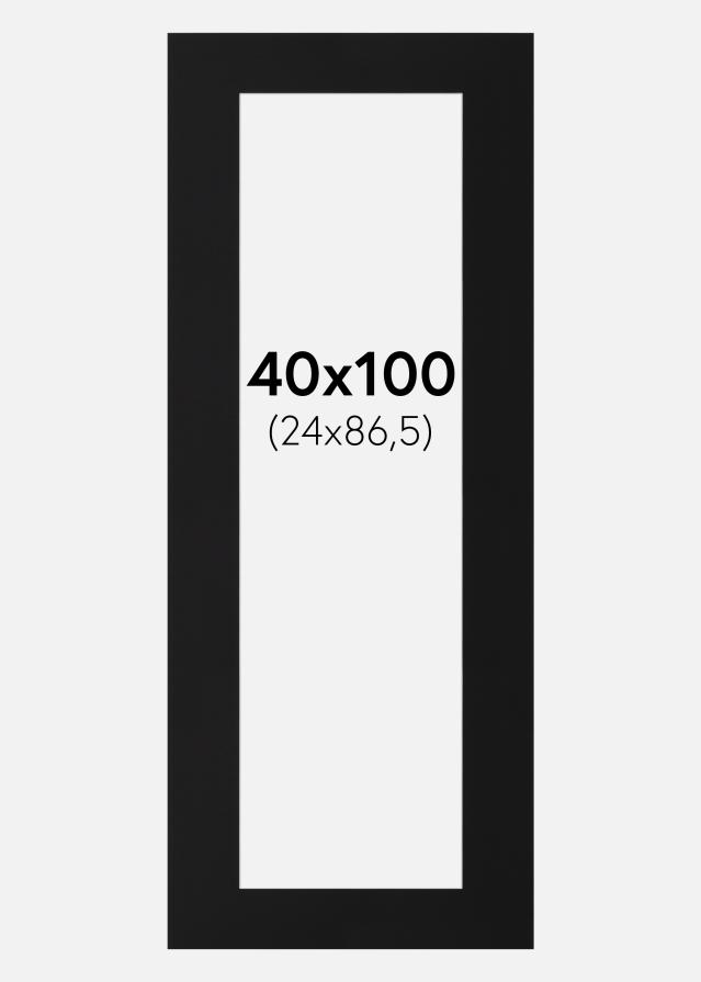 Paspartu Crni Standard (Bijela Jezgra) 40x100 cm (24x86,5)