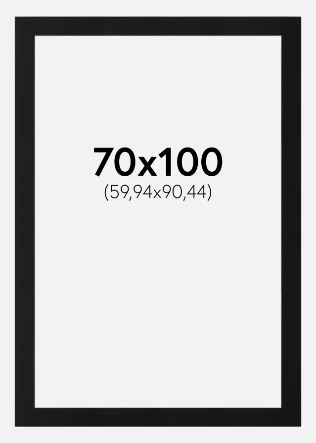 Paspartu Canson Crno Bijeli unutarnji rub 70x100 cm (59,94x90,44)