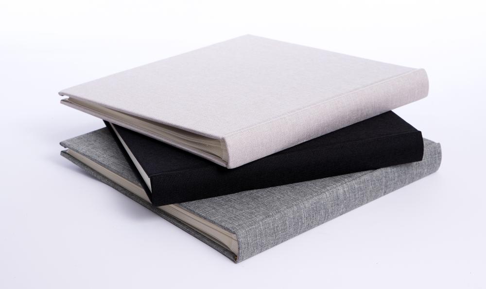 Base Line Platno Siva 26x25 cm (40 Bijele Stranice / 20 listova)